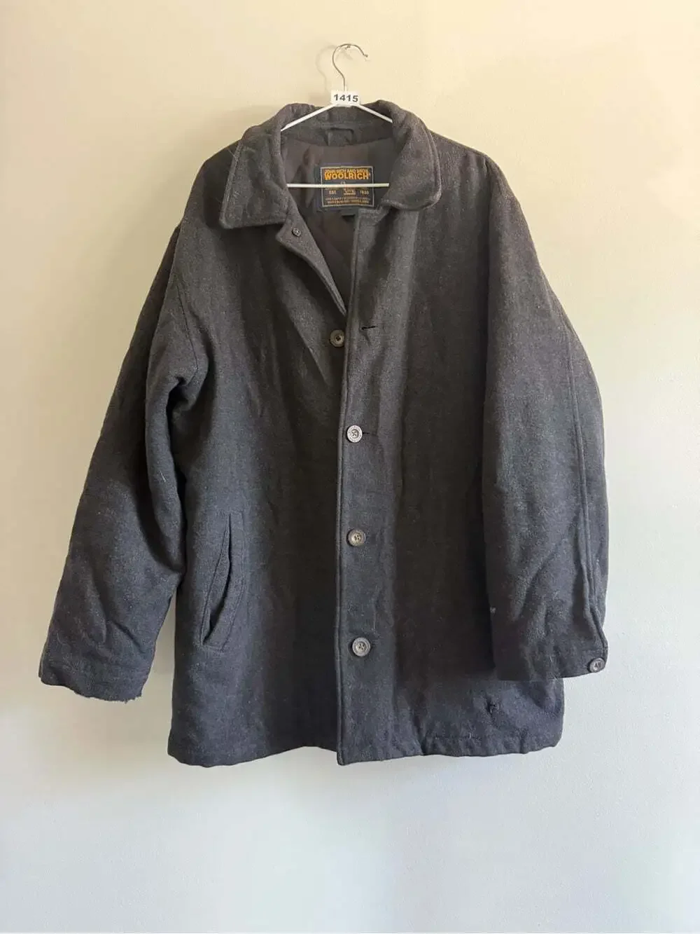 Vintage Woolrich Wool-Blend Chore Coat Jacket Heritage/ Preppy/Winter XL-XXL